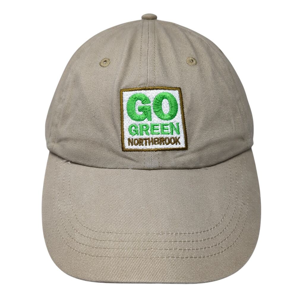 Go Green Northbrook Slideback Hat Brown One Size Embroidered Anvil
